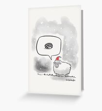 The Sheep who hated Christmas. Greeting Card