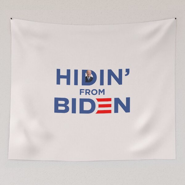 Item preview, HIDIN FROM BIDEN 2020 mask designed and sold by Ortzi68.