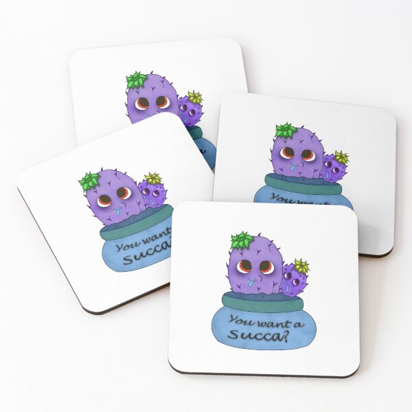 Item preview, Ask Me About My Cactus Cute Cartoon  Purple-ish designed and sold by aventi24.