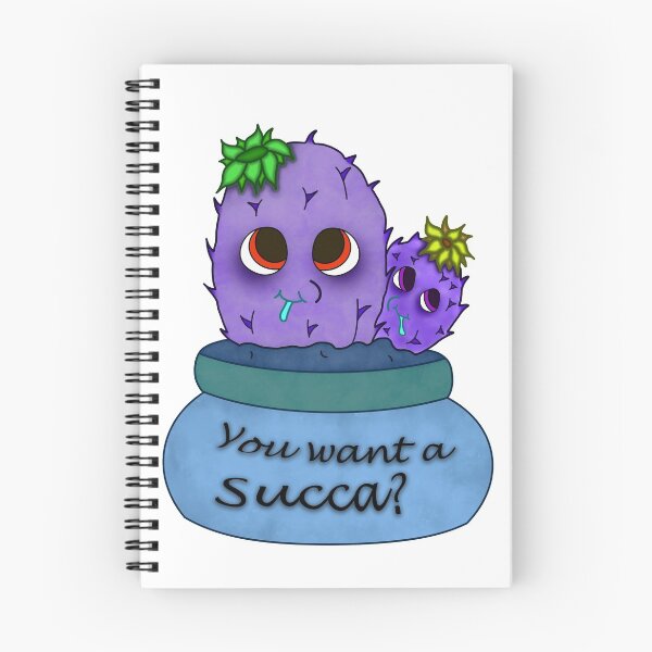 Item preview, Ask Me About My Cactus Cute Cartoon  Purple-ish designed and sold by aventi24.