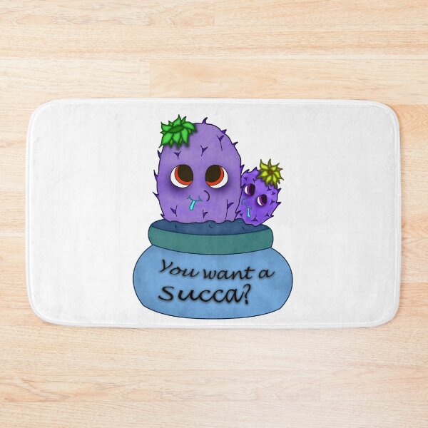 Item preview, Ask Me About My Cactus Cute Cartoon  Purple-ish designed and sold by aventi24.