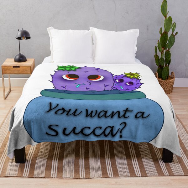 Item preview, Ask Me About My Cactus Cute Cartoon Purple-ish designed and sold by aventi24.