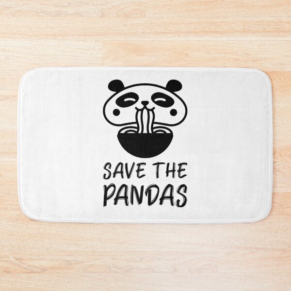 Item preview, Save the Pandas Noodle Slurp Panda designed and sold by quoteology.