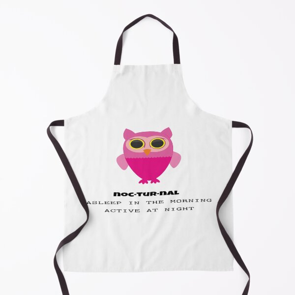 Item preview, Nocturnal Night Owl,  Asleep In The Morning Active At Night With Pink Owl designed and sold by 4AllTimes.
