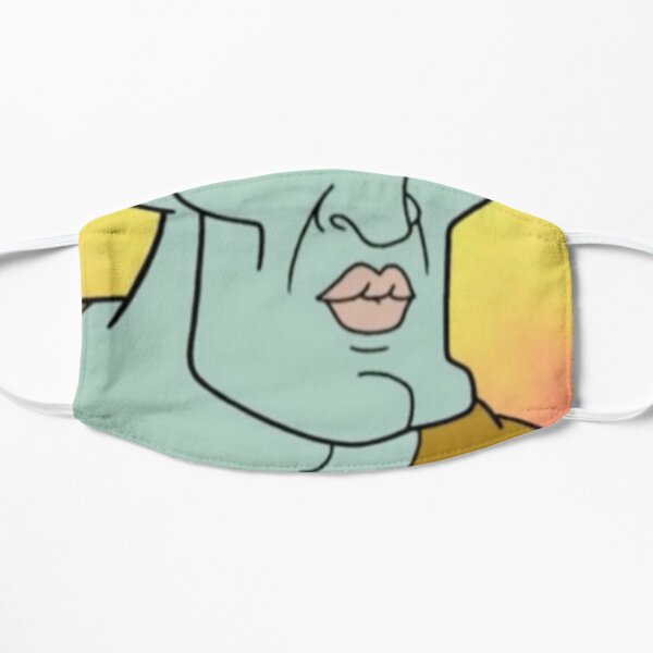 Squidward Handsome Spongebob Face Masks Redbubble