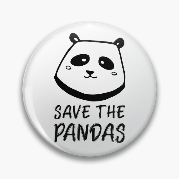 Item preview, Save the Pandas Cute Panda Face designed and sold by quoteology.