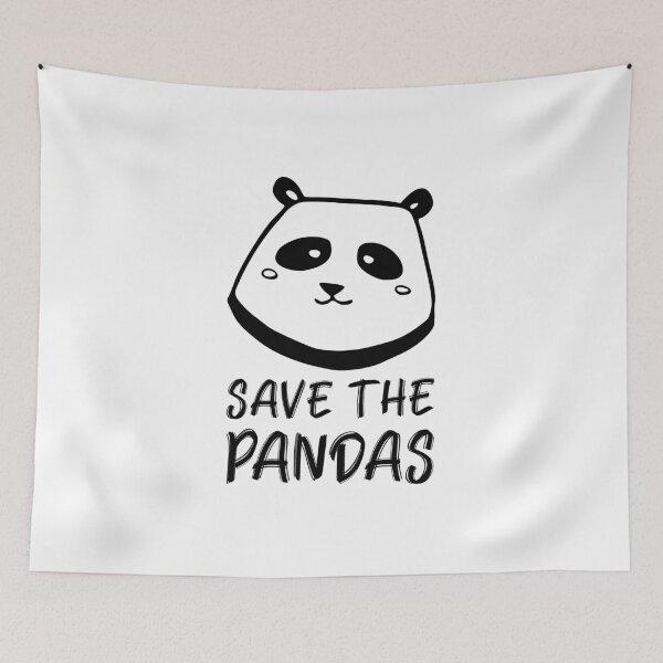 Item preview, Save the Pandas Cute Panda Face designed and sold by quoteology.
