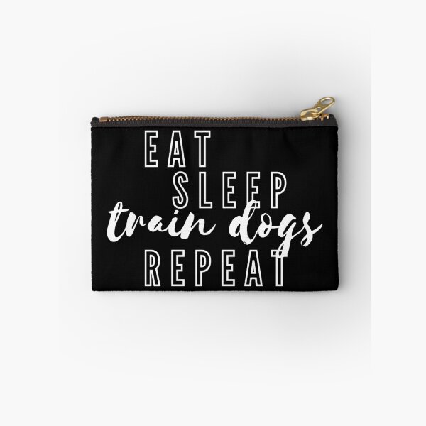 Item preview, Eat, Sleep, Train Dogs, Repeat - White designed and sold by DoggoneTees.