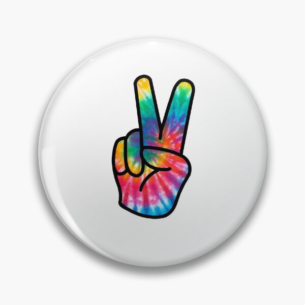 Item preview, tie dye peace sign designed and sold by gracekdesigns.