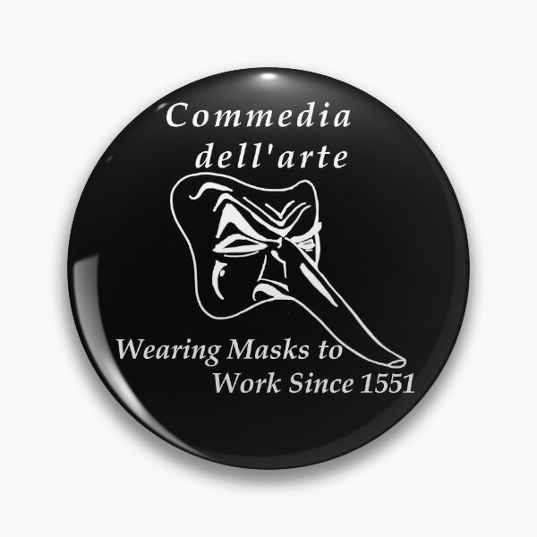 Artikelvorschau, Commedia Masken bei der Arbeit seit 1551 entworfen und verkauft von StageGhost.