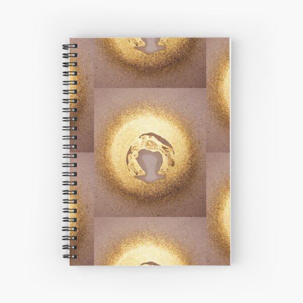 Gold on Desert Sand Spiral Notebook
