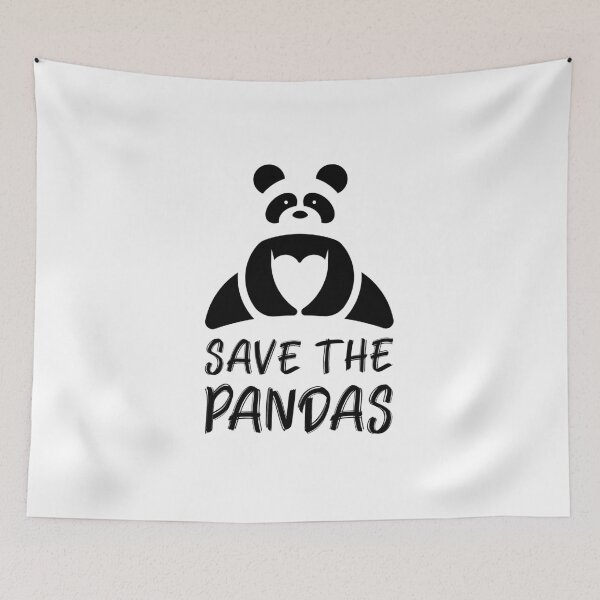 Item preview, Save the Pandas Sitting Panda designed and sold by quoteology.
