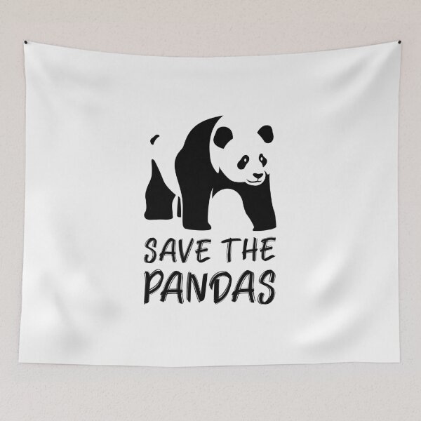Item preview, Save the Pandas Walking Panda designed and sold by quoteology.