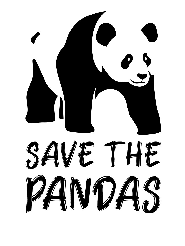 Save The Pandas Cute Animal Environmentalist T-Shirt