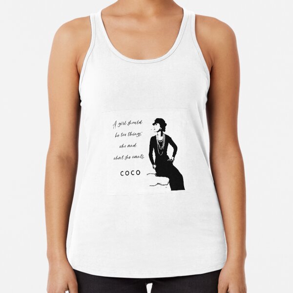 Chanel Tapestry Racerback Tank Top