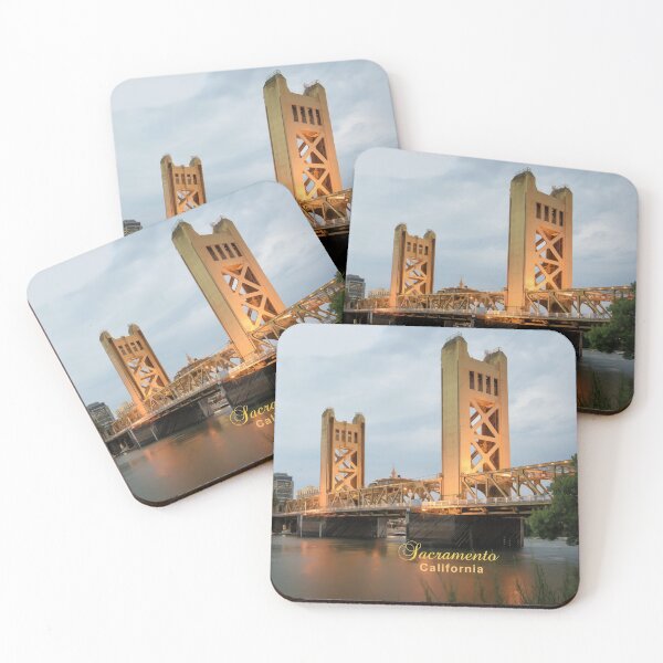 Item preview, Sacramento, California - Skyline and Iconic Landmark Bridge designed and sold by leemcnut.
