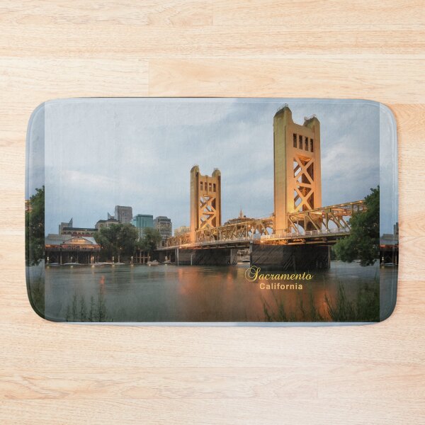 Item preview, Sacramento, California - Skyline and Iconic Landmark Bridge designed and sold by leemcnut.