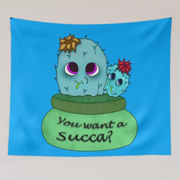 Item preview, Ask Me About My Cactus Cute Cartoon Blues designed and sold by aventi24.