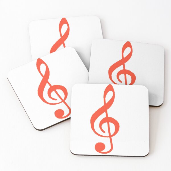 Item preview, Treble Clef Red designed and sold by freshngroovy.