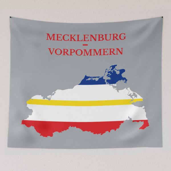 Item preview, Mecklenburg-Vorpommern Map Flag, Germany designed and sold by marosharaf.