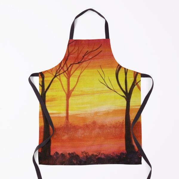 Item preview, Orange and Yellow Sunset Illustration  designed and sold by ArtbyCharmante.