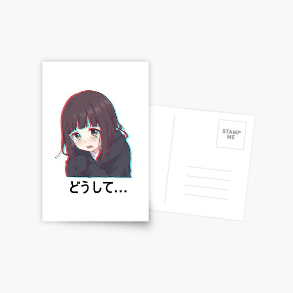 Anime Menhera chan sad why Spiral Notebook for Sale by uisch