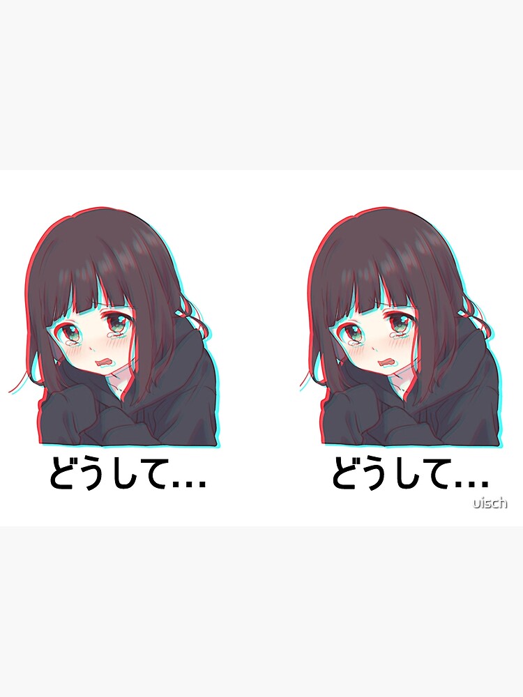 Cry Menhera Sticker - Cry Menhera Chan - Discover & Share GIFs