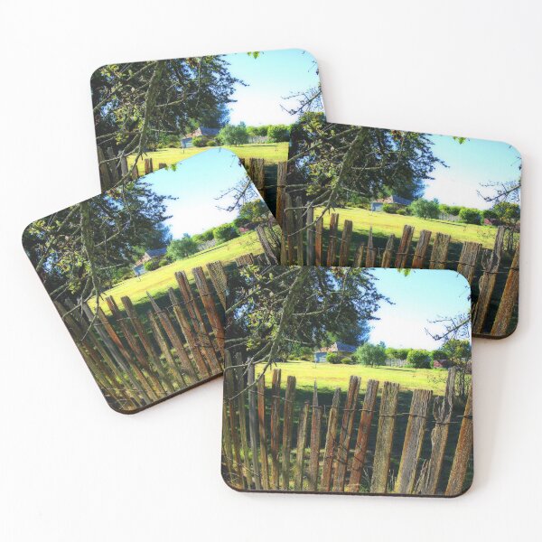 Item preview, Rustic Fence - View to Ackerman's Cottage - Hill End designed and sold by Marilyn Harris.