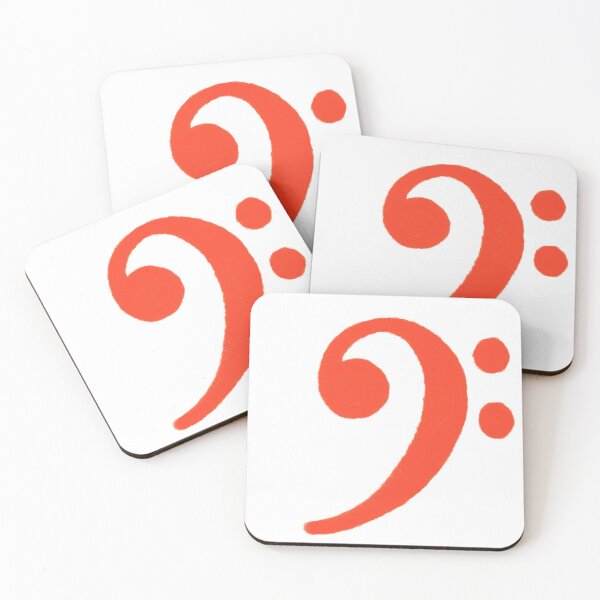 Item preview, Bass Clef Red designed and sold by freshngroovy.
