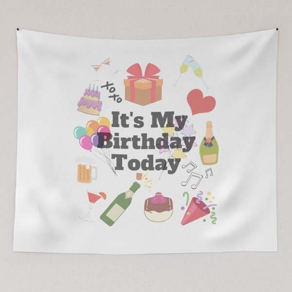 Item preview, It's My Birthday Today- Novelty Tee designed and sold by CeeLeighTees.