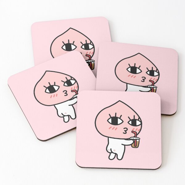 Item preview, Apeach with Iced Coffee designed and sold by smileyfriend.