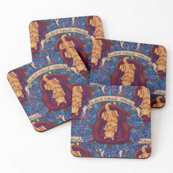 Item preview, Cute Couch Potato Cat Pattern designed and sold by ZaryaKiqo.