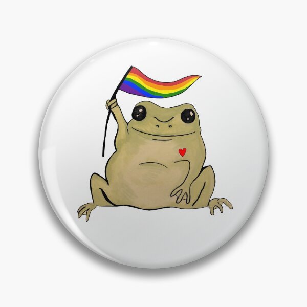 Item preview, Pride flag frog designed and sold by Notveryclassy.