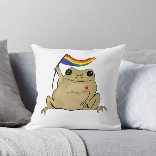 Item preview, Pride flag frog designed and sold by Notveryclassy.