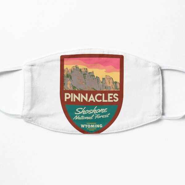 The Pinnacle Buttes, Wyoming Flat Mask