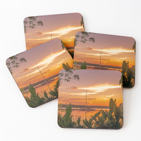 Item preview, River life at anchor watching the summer sun setting designed and sold by Steven Kight.