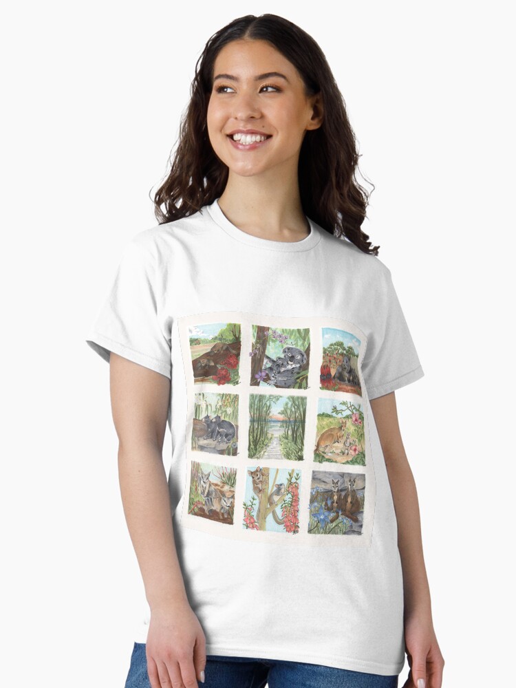 Thumbnail 2 of 7, Classic T-Shirt, States and Territories of Australia designed and sold by ddanyen.