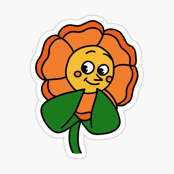 "Cheeky Flower Meme" Sticker for Sale by smileyfriend Redbubble