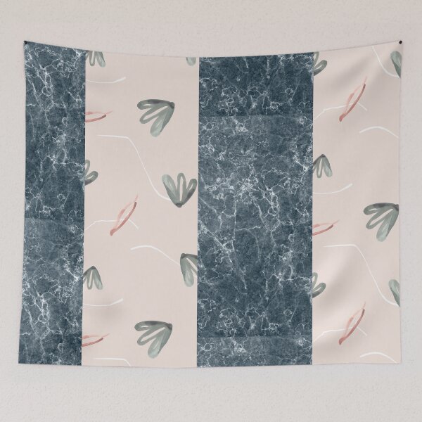 Item preview, Beautiful blue marble and water paint split design  designed and sold by TheWhiteRhyno.