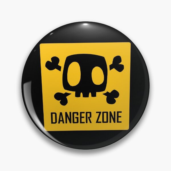 Item preview, Yellow Danger Zone Skull designed and sold by sraj3817.