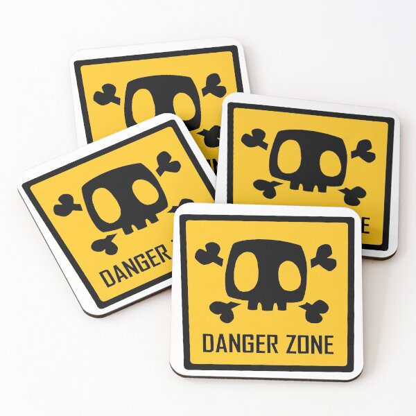 Item preview, Yellow Danger Zone Skull designed and sold by sraj3817.