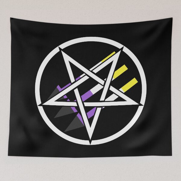 Artikelvorschau, Satanischer Antifaschismus - Nichtbinärer Stolz entworfen und verkauft von QueerSatanic.