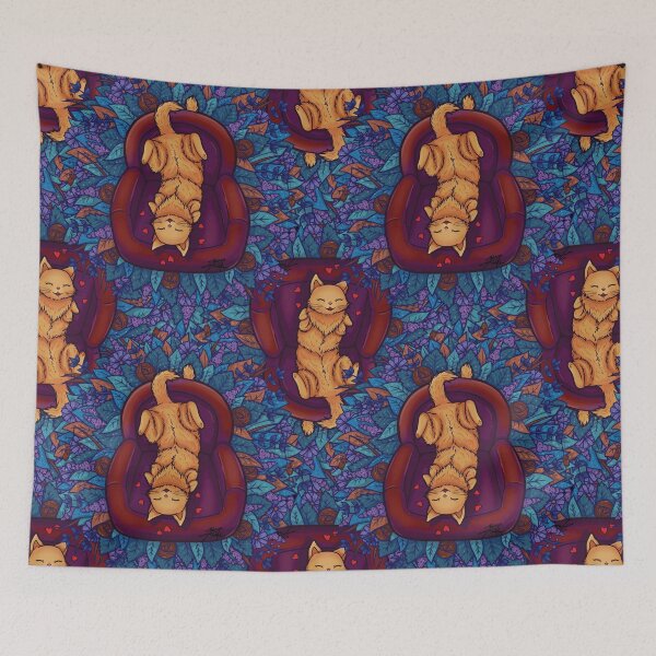 Item preview, Cute Couch Potato Cat Pattern designed and sold by ZaryaKiqo.