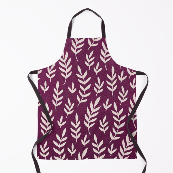 Item preview, purple and white floral leaves design  designed and sold by TheWhiteRhyno.