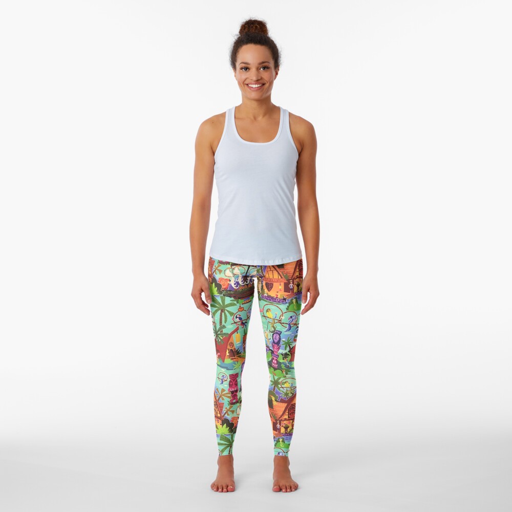 The ORIGINAL Enchanted Tiki Room Collage Leggings