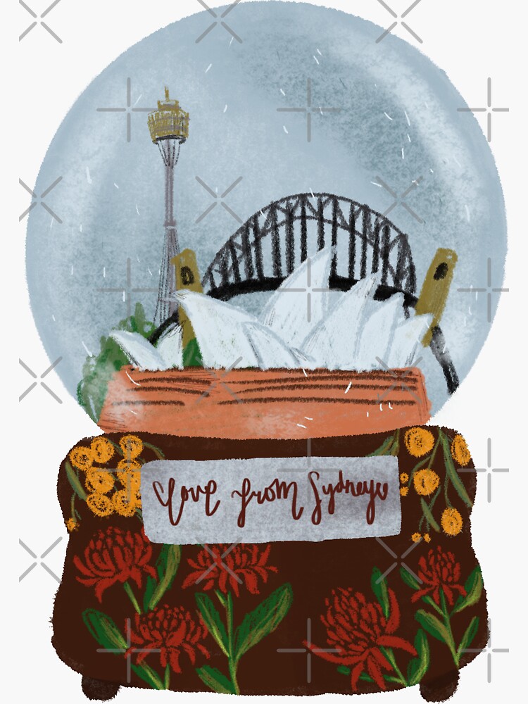 Thumbnail 3 of 3, Sticker, Love from Sydney designed and sold by ddanyen.