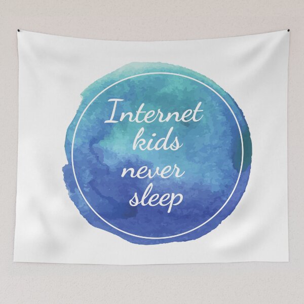 Item preview, Internet kids never sleep designed and sold by Vaishnavi Deo.