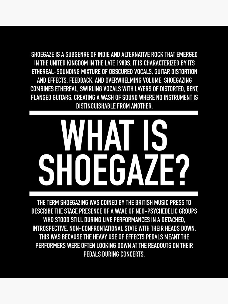 "Shoegaze Definition" Sticker for Sale by HiddenVerb Redbubble