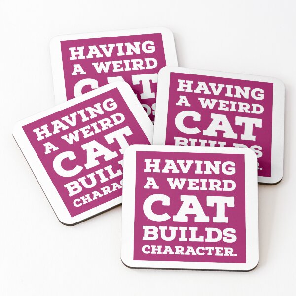 Item preview, Having a Weird Cat Builds Character designed and sold by Merry Blacksmith.
