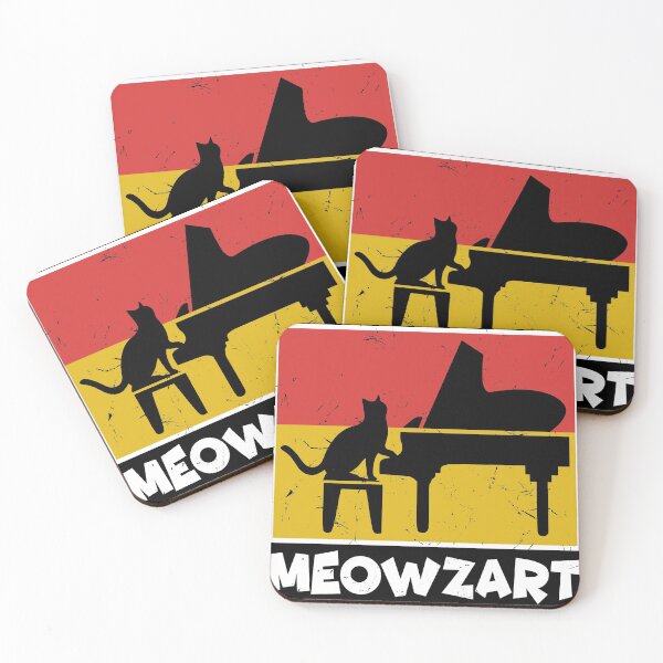 Artikelvorschau, Klavier spielende Katze | Lustige Katzenliebhaber Geschenk Musik Design Grafik entworfen und verkauft von Lisbob.